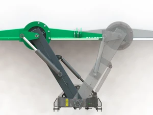 Hydraulisk sväng av bom