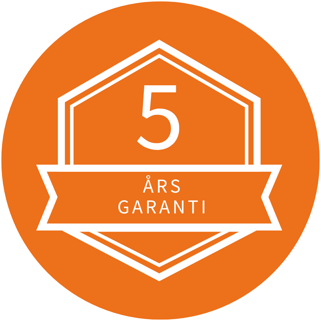 Fem års garanti